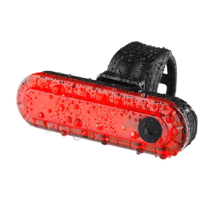 Stop pentru bicicleta, waterproof, incarcare USB, AVI-4032 Negru