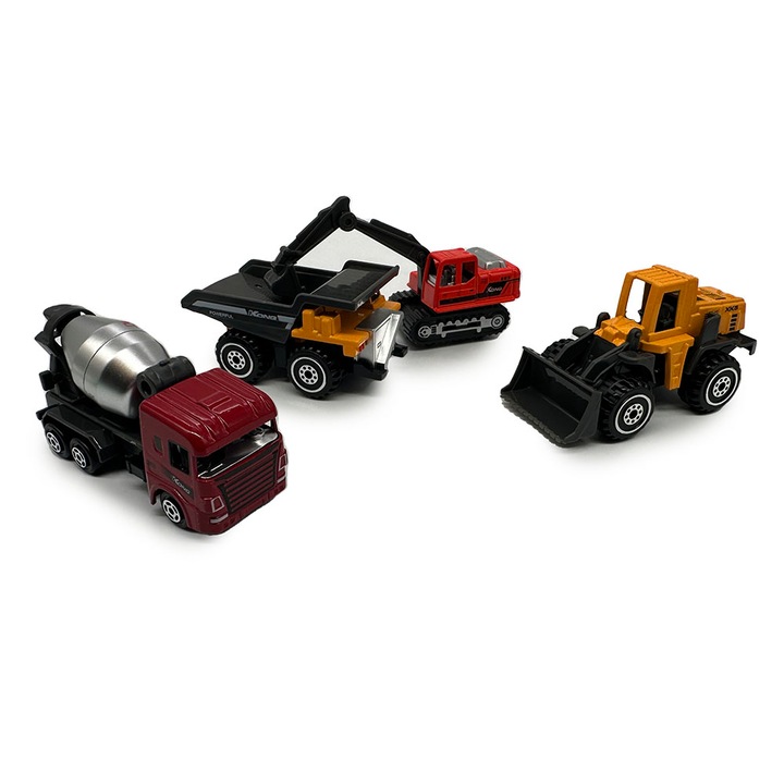 Комплект от 4 строителни инструмента, изработени от метал, 8-10 см, версия B, VisionXXI