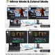 Адаптер USB-C 10 в 1, URWANDER®, докинг станция с HDMI 4K, VGA, 3 USB порта, PD 100W, SD&TF, 3,5 mm аудио, Gigabit Ethernet Type C Multiport Adapter за Windows Mac