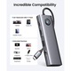 Адаптер USB-C 10 в 1, URWANDER®, докинг станция с HDMI 4K, VGA, 3 USB порта, PD 100W, SD&TF, 3,5 mm аудио, Gigabit Ethernet Type C Multiport Adapter за Windows Mac