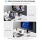 Адаптер USB-C 10 в 1, URWANDER®, докинг станция с HDMI 4K, VGA, 3 USB порта, PD 100W, SD&TF, 3,5 mm аудио, Gigabit Ethernet Type C Multiport Adapter за Windows Mac