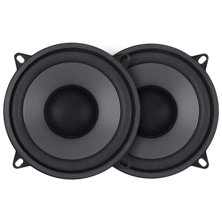 Set 2 boxe auto coaxiale 2 cai, 5 inch, 60Hz-20KHz, 93dB, 500W, universal, 131x131x41mm