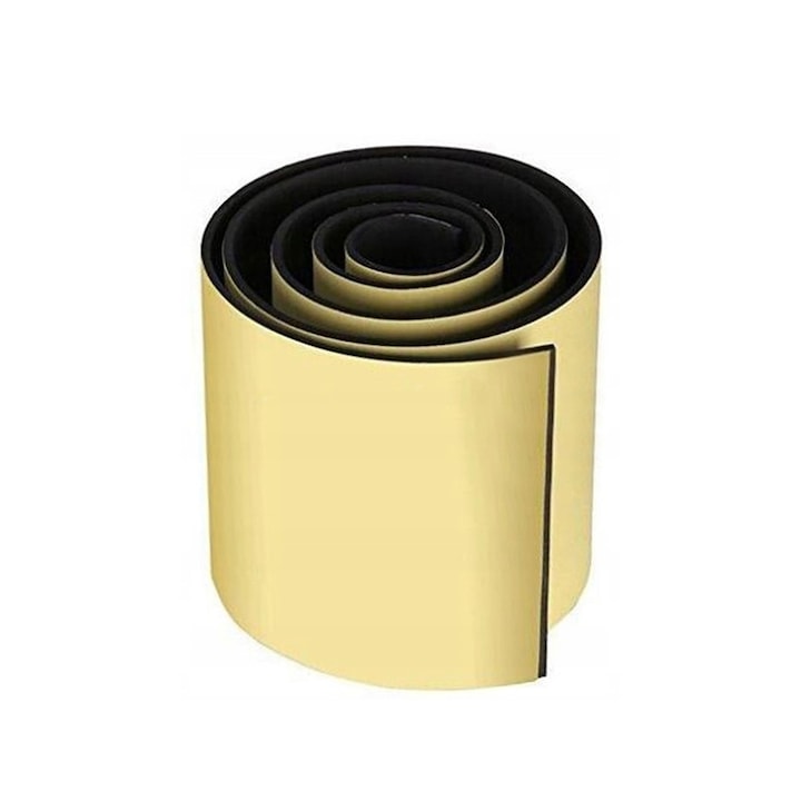 Banda auto de protectie usi laterale, din spuma, pentru garaj si locuri de parcare, lipire pe perete, 2 m lungime x 20 cm latime, Metru Patrat