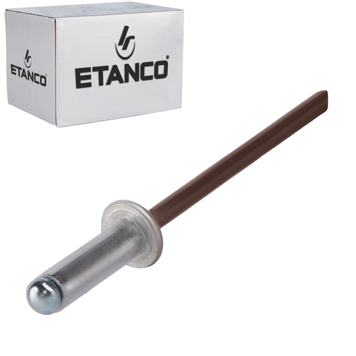 Set 500 Pop nituri din aluminiu 4,8 x 12 mm RAL 8017, Etanco