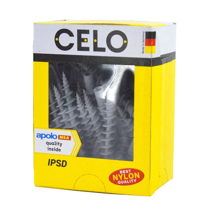 Кутия с 50 дюбела найлон, за полистирен, CELO IPSD 80, 8.0 x 80 mm, винт 4.5 mm, 9GR80IPSD, сив, TX25