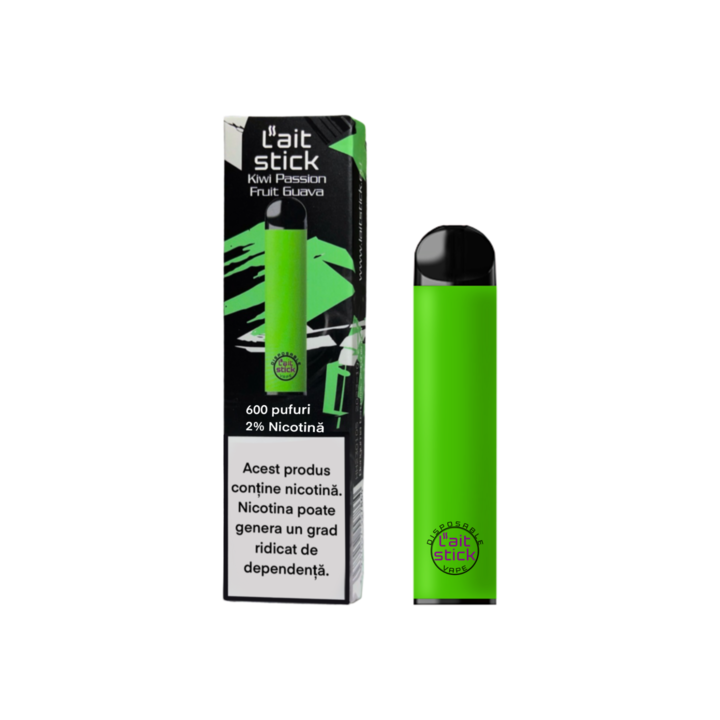 Tigara Electronica de Unica Folosinta, L''aitStick, Kiwi Passion Fruit Guava, 2% Nicotina, 600 Pufuri