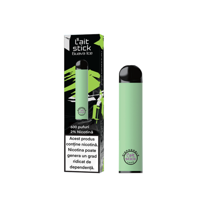 Tigara Electronica de Unica Folosinta, L''aitStick, Guava Ice, 2% Nicotina, 600 Pufuri
