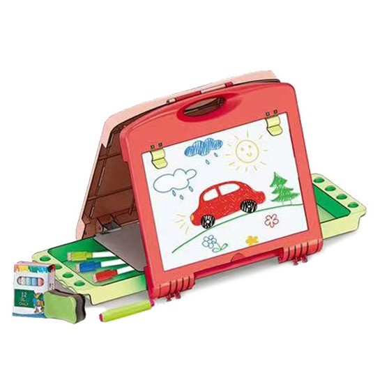 Tabla multifunctionala Mappy Painter, cu accesorii, rosu / verde