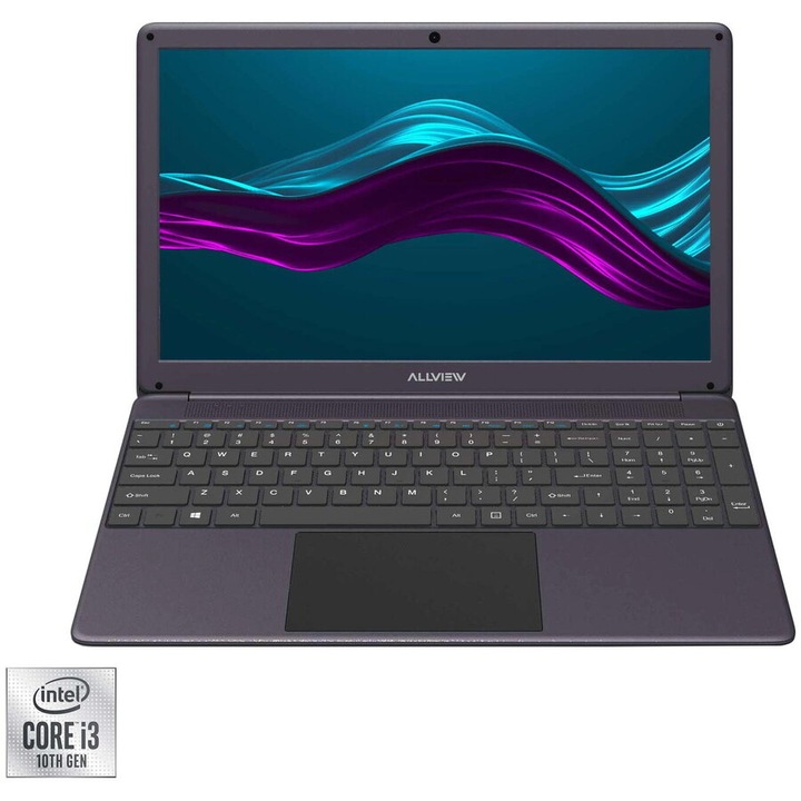 Laptop Allview Allbook I cu procesor Intel® Core™ i3-10110U 4, 1 GHz, 15.6", Full HD, 8GB, 256GB SSD, Intel UHD Graphics, Linux, Grey