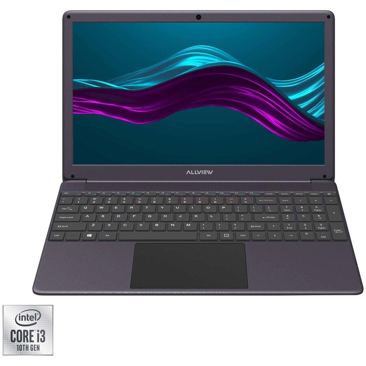 Allview Allbook I laptop Intel® Core™ i3-10110U 4,1 GHz-es processzorral, 15,6 hüvelykes Full HD, 8 GB, 256 GB SSD, Intel UHD Graphics, Linux, szürke