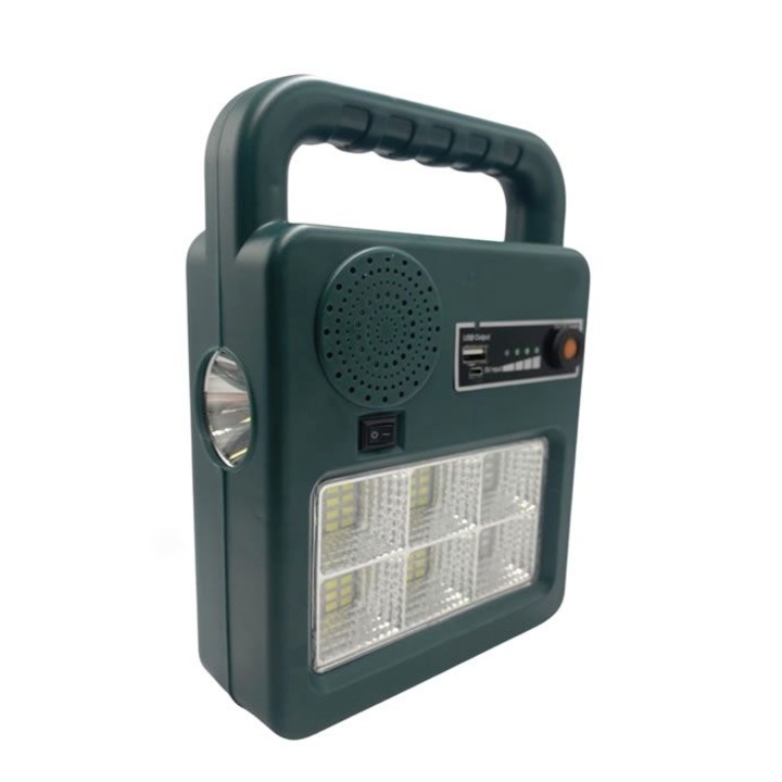 Фенер kolis038, соларен заряд, проектор, USB, високоговорител, 60W