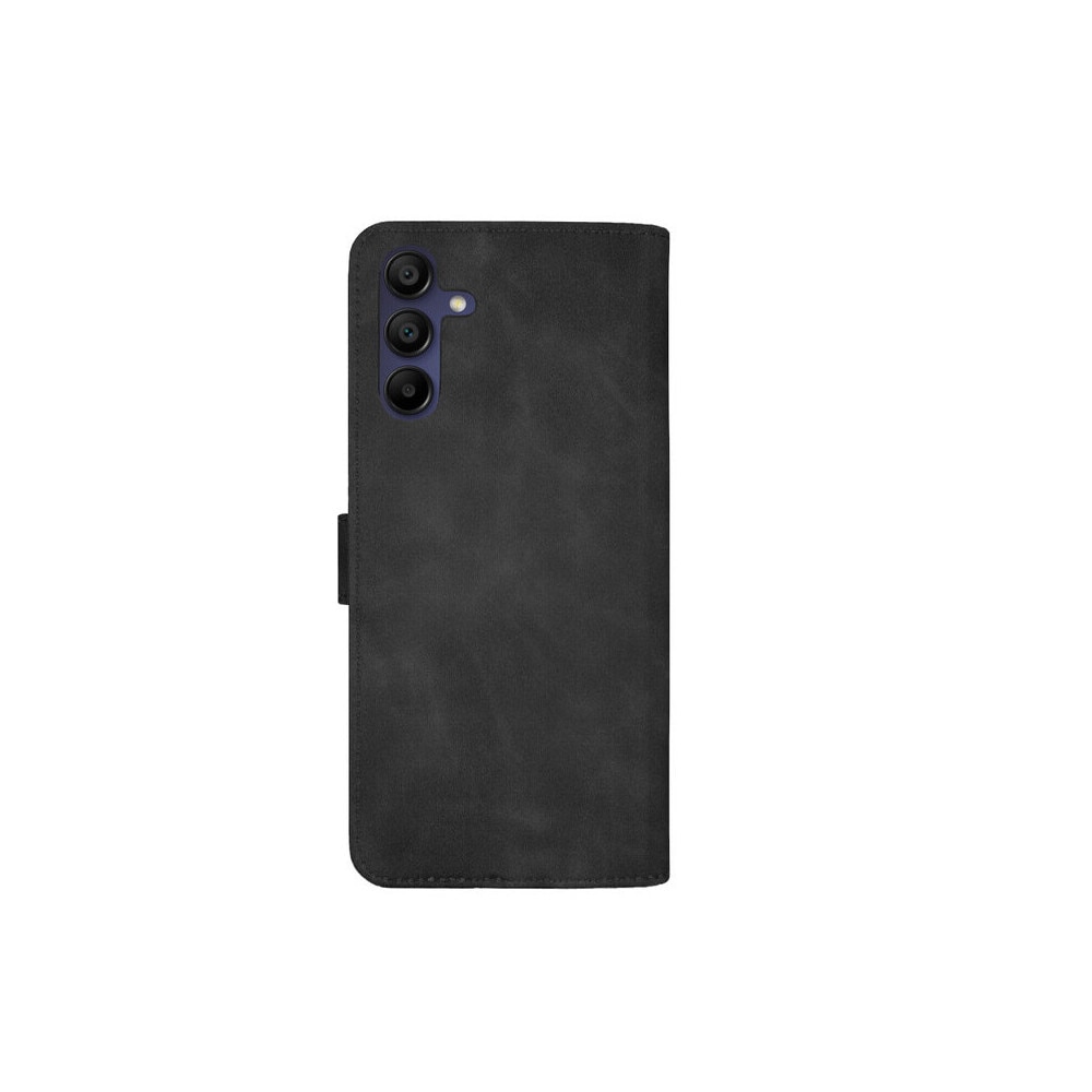 Husa de protectie tip carte Cento Lima compatibila cu Samsung Galaxy A15 4G/A15 5G Negru Premium, Piele ecologica, Inchidere magnetica, Protectie Sporita, Anti soc, Anti zgarieturi, Functie de stand