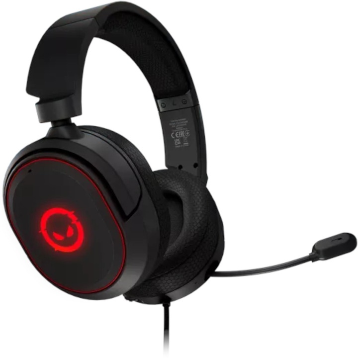 Lorgar KAYA 460 Gaming Headset mikrofonnal, 32 Ohm, Fekete