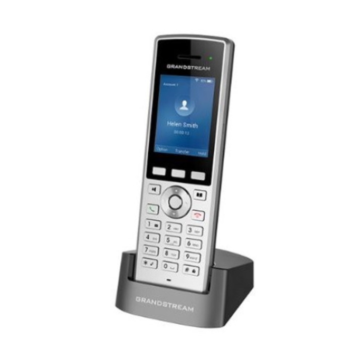 Telefon IP WiFi, Grandstream, WP822, Dual-band, Bluetooth, Ecran LCD 2.4", HD, Negru