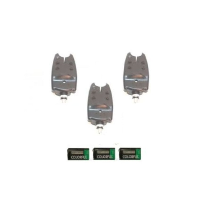 Set 3 avertizori cu baterii de 9v incluse