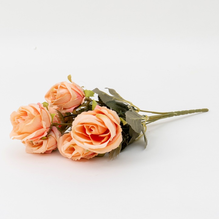 Csokor 6 db művirágból, H 30, narancs színű, BSP / CD3292_6