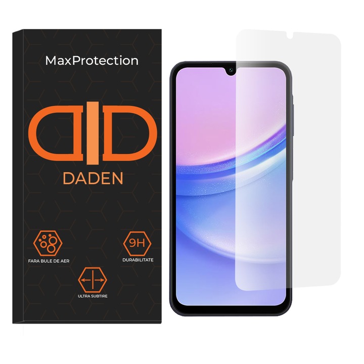 Üvegfólia Samsung Galaxy A15 4G / A15 5G / A24 / A25 5G telefonhoz, Edzett üveg 9H, 2,5D, Classic Glass, 0,33 mm, Átlátszó