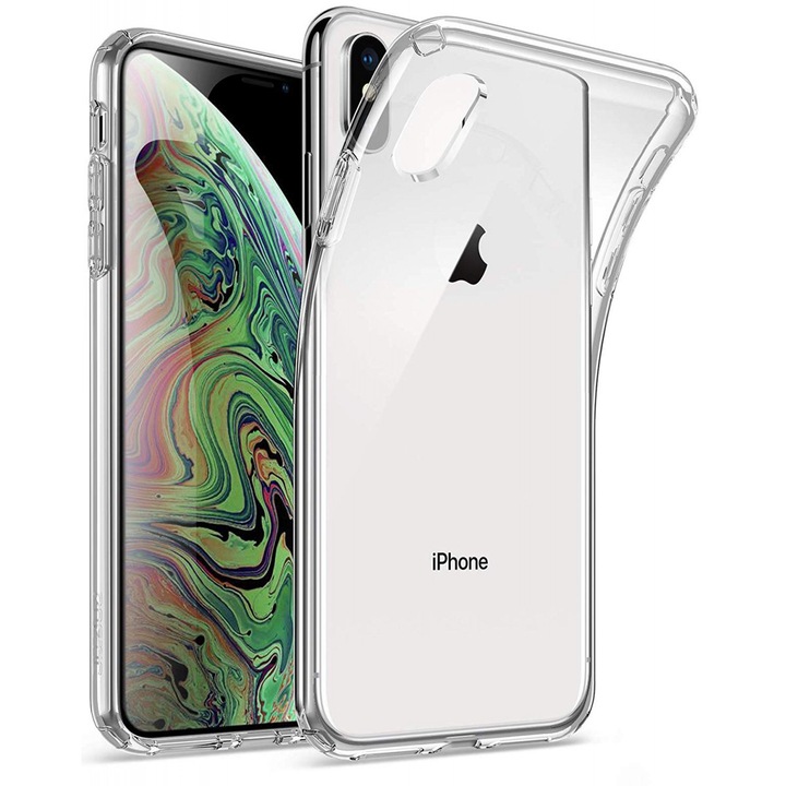 Калъф за телефон iPhone Xs Max - прозрачен силиконов кейс