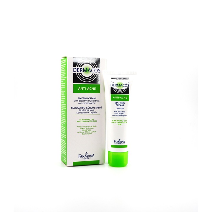 Crema matifianta de zi anti-acnee Dermacos, 50ml