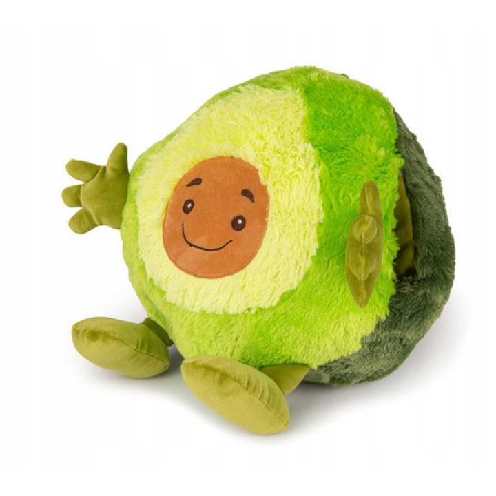 Плюшена играчка и възглавница, Cosy Noxxiez, Авокадо, 35x35x35 см, 400 г, нюанси на зелено