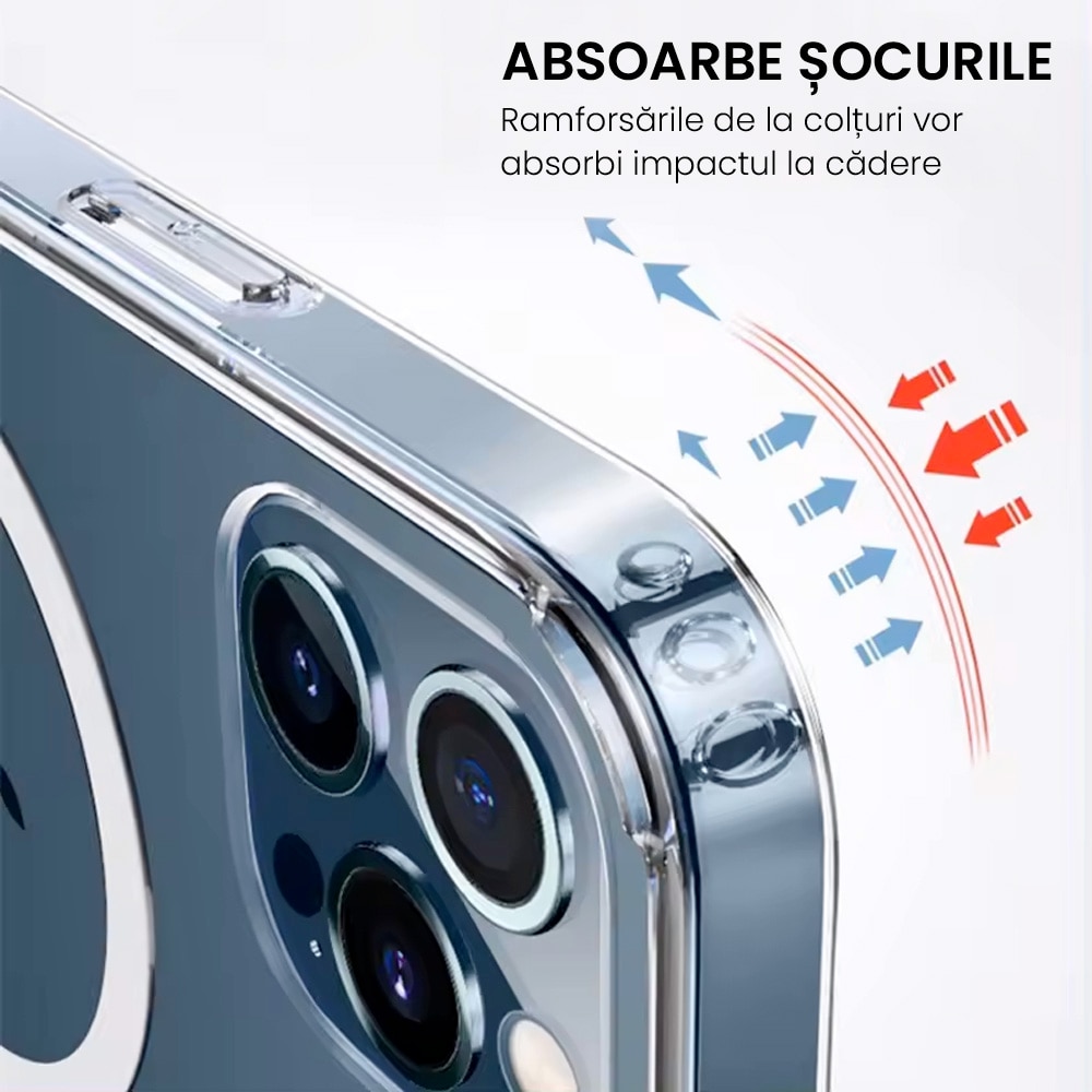 Husa de protectie pentru Iphone 11, Clear Case with Magsafe, Hybrid, Antisoc