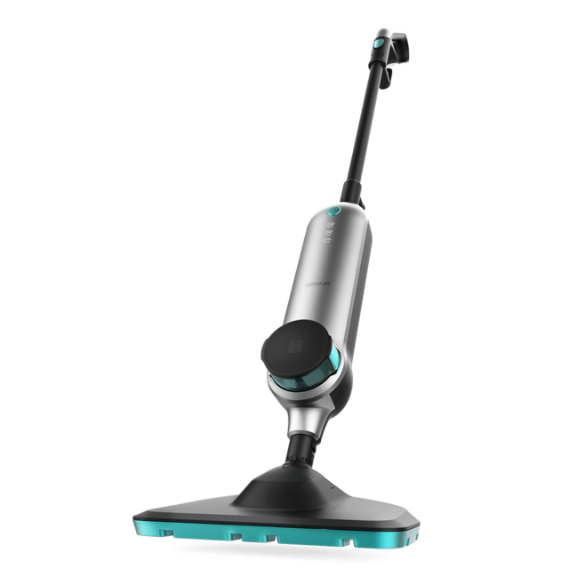 Mop cu aburi Cecotec HydroSteam 3030 Active 03250, 1500 W, 0.33 l, debit abur 30 g/min, 3 niveluri, argintiu/albastru