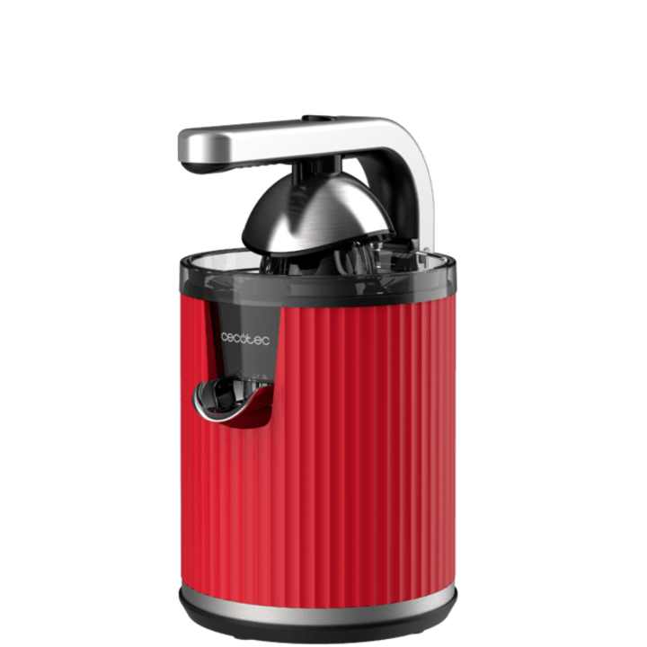Сокоизстисквачка за цитрусови плодове Cecotec Xqueeze RetroJuice 600, 600 W, Филтър от неръждаема стомана, Червен