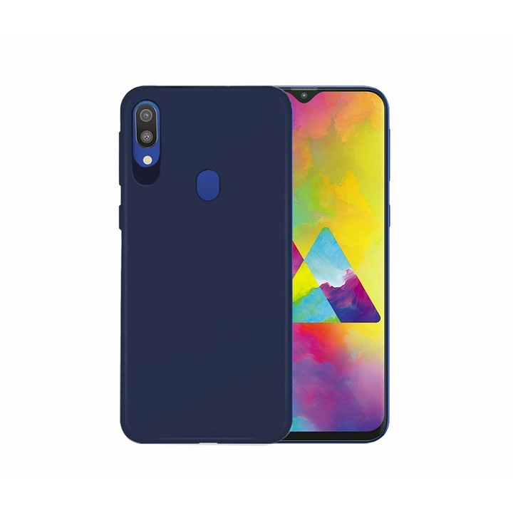 Husa telefon, Graffistore, pentru Huawei P30 Lite - Silicon Albastru Inchis