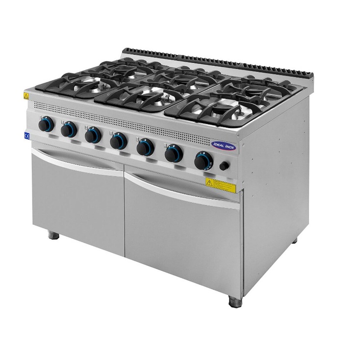 Masina de gatit cu 6 arzatoare Ideal Inox Butelie Linia 930