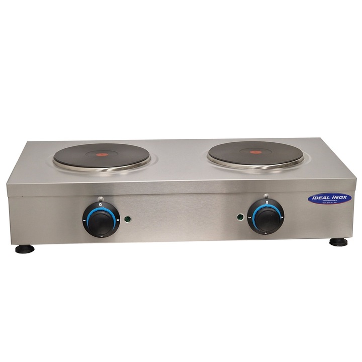 Aragaz electric cu 2 plite rotunde Ideal Inox