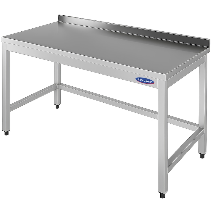 Masa de lucru inox cu rebord Ideal Inox AISI 304 1300x600x850