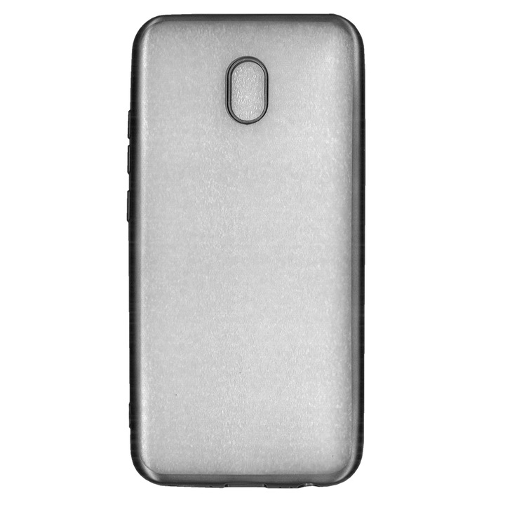 Калъф за телефон Xiaomi Redmi 8A - черна рамка, прозрачен силиконов кейс