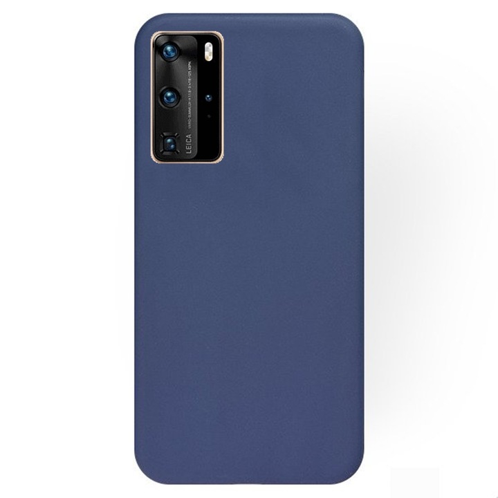 Калъф за телефон Huawei P40 Pro - тъмно син силиконов кейс