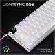 Tastatura mecanica gaming Logitech G PRO X 60 LIGHTSPEED, Ultra Compact TKL, Lightsync RGB, switch-uri GX tactile, Alb