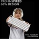 Tastatura mecanica gaming Logitech G PRO X 60 LIGHTSPEED, Ultra Compact TKL, Lightsync RGB, switch-uri GX tactile, Alb