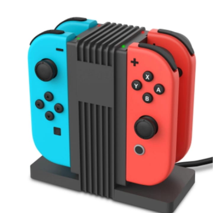 Зарядно устройство за геймпад, JYS, съвместимо с Nintendo Switch