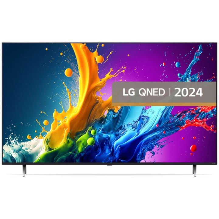Televizor LG QNED 86QNED80T3A, 218 cm, Smart, 4K Ultra HD, Clasa E (Model 2024)