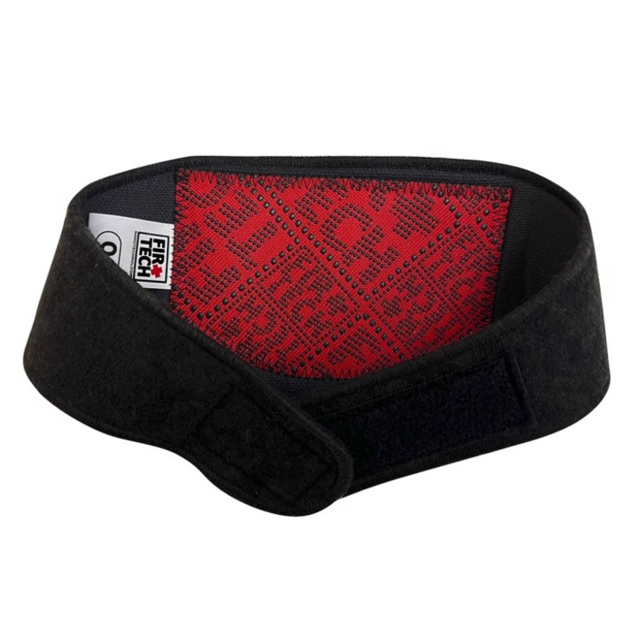 Guler ortopedic FIRTECH, negru, 32cm-48cm