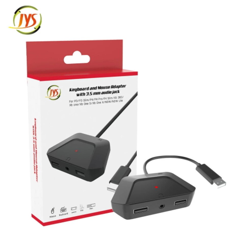 Adaptor pentru mouse si tastatura, JYS, Compatibil cu Nintendo
