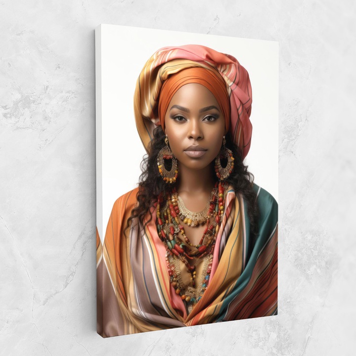 Картина на платно, ARTHUB, 70x100 cm | Спалня и Дневна, Жени, Африкански жени, East African Woman
