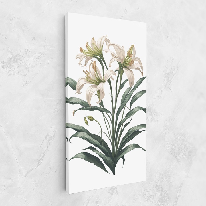 Картина на платно, ARTHUB, 60x120 cm | Спалня и Дневна, Цветя, Лилии, Columbia Lily