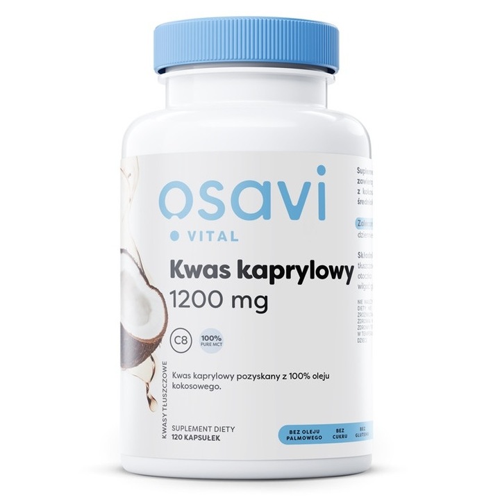 Supliment alimentar Osavi, 600 mg, fara ulei de palmier, 120 capsule