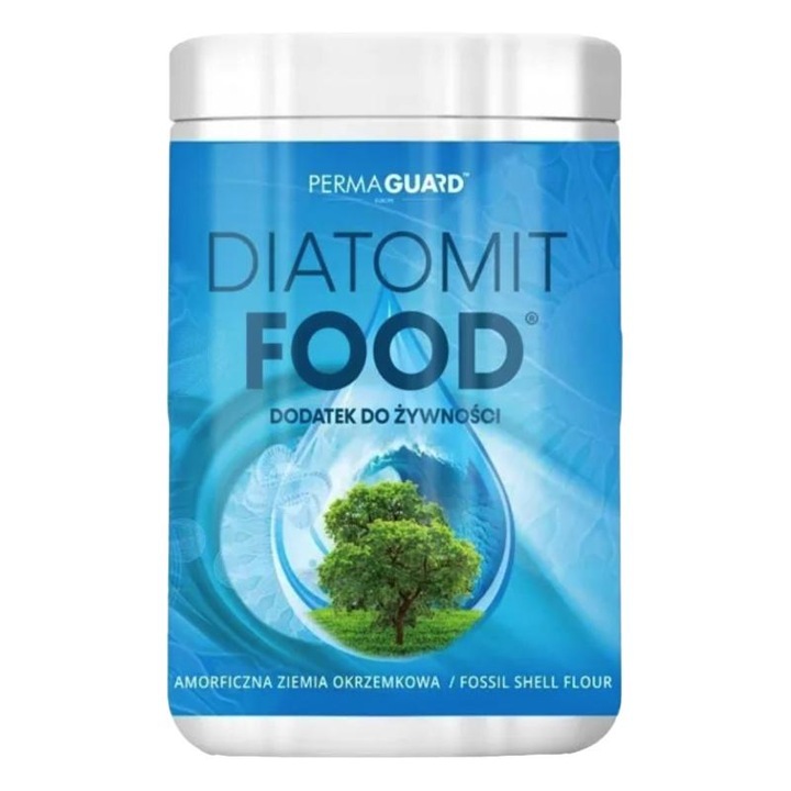 Supliment alimentar PERMA-GUARD Diatomit Food, pentru piele, par si unghii, 400g