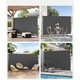 Paravan lateral pentru intimitate SONGMICS, extensibil, sistem fixare inclus, 160x400cm, gri