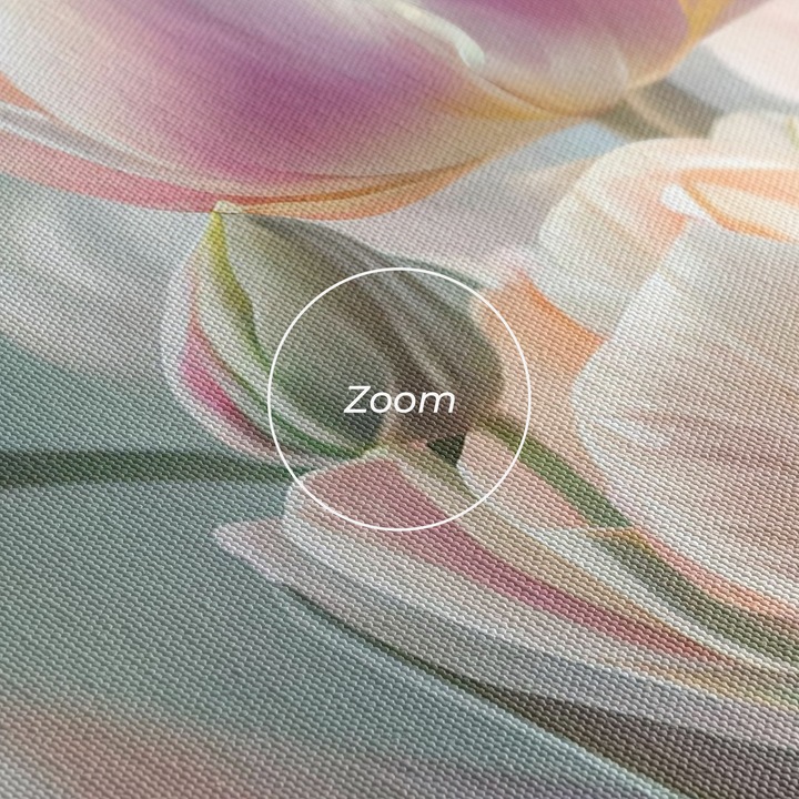 Картина на платно, ARTHUB, 60x120 cm | Спалня и Дневна, Цветя, Лалета, Dreamy White Tulips
