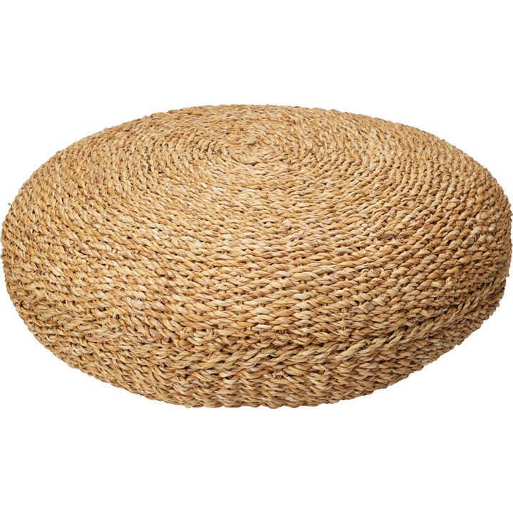 Taburet Mondex, rotund, natural, 58x58x38cm