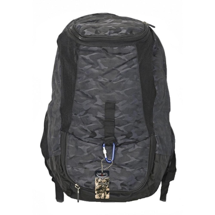 Rucsac Barbaric, Albainox, 30L, nylon, camuflaj negru, 40x24x20cm