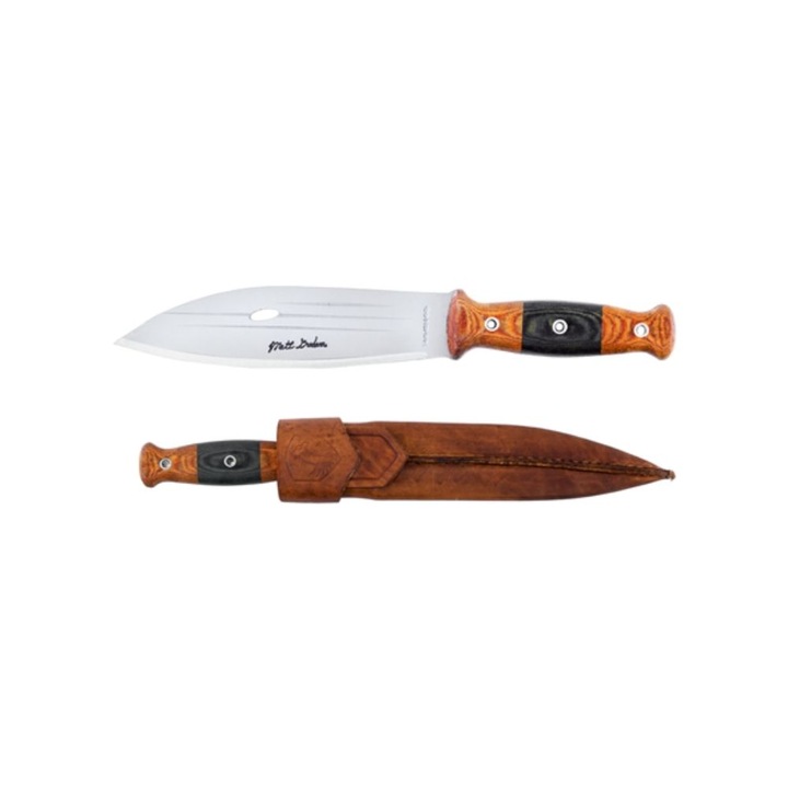 Cutit Condor tool & knife, lama otel carbon, 20,3-34cm, teaca piele, semnatura Matt Graham