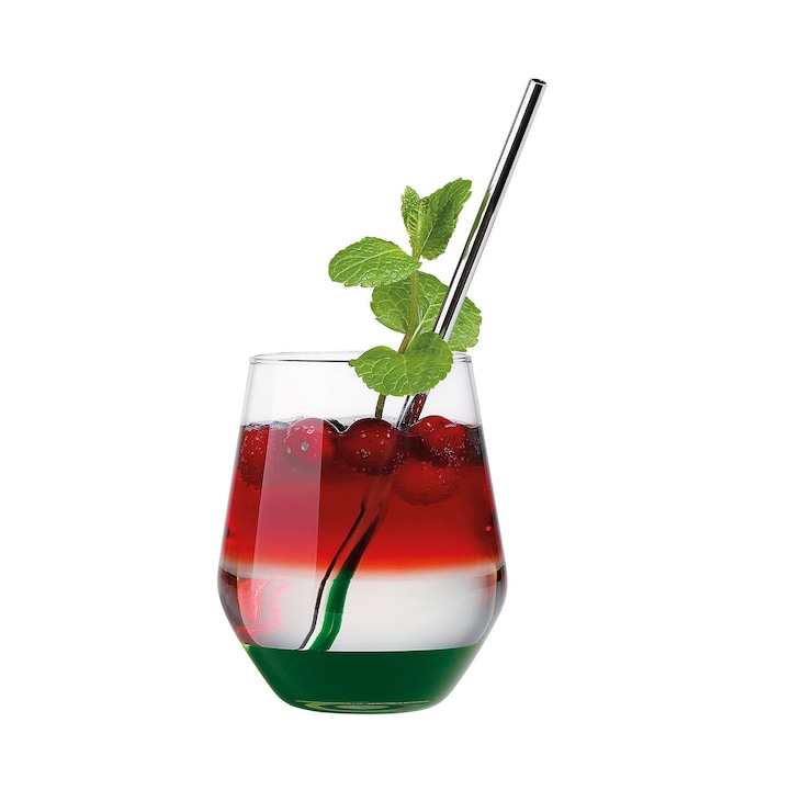 Set 6 paie din otel inoxidabil Ratujesz cu perie de curatare, 22.5cm