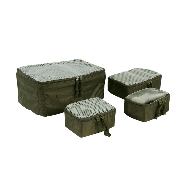 Set 4 genti modulare, Tasmanian Tiger, Cordura, Verde masliniu